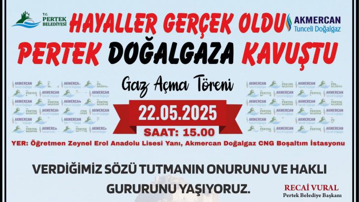 DOĞALGAZ AÇILIŞ TÖRENİ